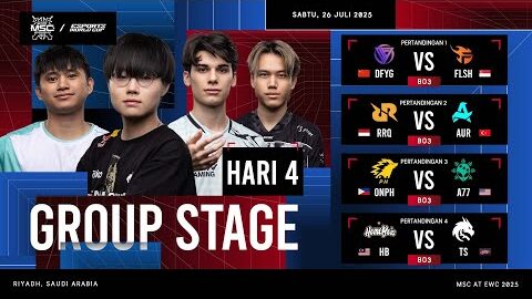 🔴 LIVE | MSC di EWC 25 | HARI 4