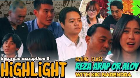 Acting Class Bareng Kiki Narendra di Marapthon – Team Reza Arap vs Team Aloy! #rezaarap #marapthon2