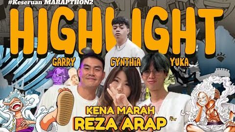 Reza Arap Badmood!  Garry, Cynthia, Yuka Kena Semprot Satu-Satu 😂 #rezaarap #marapthon2