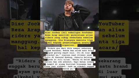 3 Riders Sederhana Reza Arap saat Manggung, Ayam Goreng Tak Pernah Ketinggalan #short