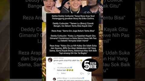 REZA ARAP AKAN MELAKUKAN SMA SEPERTI YG DILAKUKAN BRAVY KE ERIKA CARLINA #rezaarap #yb #erikacarlina