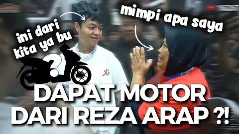 REZA ARAP MEMBELIKAN IBU IBU INI MOTOR BARU⁉️ #bukanmarapthon JAKARTA FAIR KEMAYORAN
