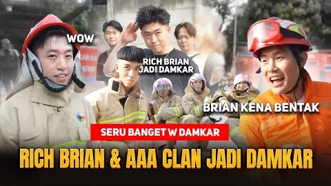 SERU BANGET RICH BRIAN & AAA CLAN JADI DAMKAR ! BARU MASUK LANGSUNG KENA OSPEK + KENA BENTAK DAMKAR🤣