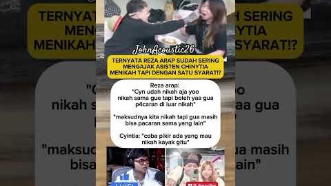 Ternyata REZA ARAP sudah sering mengajak asisten CHINYTIA MENIKAH tapi dengan satu syarat!?