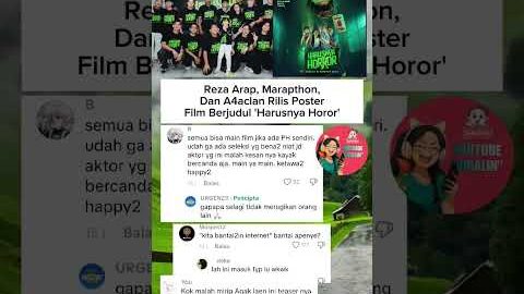 REZA ARAP BERSAMA MARAPTHON A4ACLAN RILIS POSTER FILM HARUSNYA HOROR #rezaarap #a4aclan #marapthon