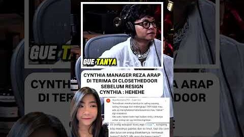 Reza arap terdiam saat om deddy bilang closethedoor 🤣 |Source : yt/DeddyCorbuzier #viral #shorts