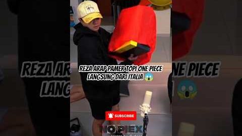 Reza Arap Pamer Topi One Piece Langsung dari Italia 😱  #rezaarap #marapthonseason2