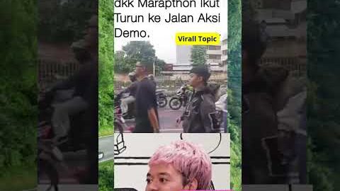 Reza arap ikut turun ke jalan ikut demo DPR #kabarterbaru #demodpr #rezaarap #yb #marapthon