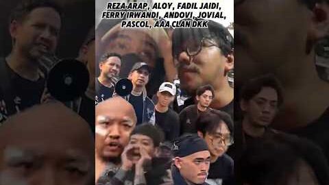 Jajaran Artis,Selebgram ikut demo DPR Reza Arap, Aloy, Fadil Jaidi, Andovi ,dll
