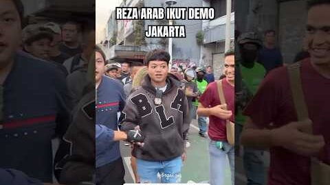 Reza arab x king aloy ikut demo jakarta #mraloy #aloy #yb