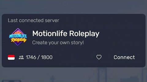 Motionlife Roleplay Upgrade 1800 Slot! Menuju 2000 kah…. #motionliferp