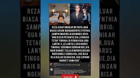 Emang Iya Reza Arap Mau Nikahin Managernya ⁉️ #shorts #rezaarap #beritaviral