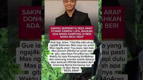 Kala Reza Arap Donasi Satu Kampung #shorts #artis #rezaarap #viralvideo