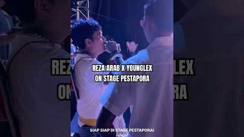 Reza arab x younglex on stage pestapora jakarta #yb #mraloy #younglex