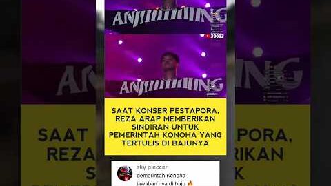 SINDIRAN PEDAS DARI REZA ARAP UNTUK PEMERINTAH KONOHA🔥 #rezaarap #aaaclan #younglex #shorts #viral