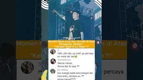 Reza Arap Mau Nangis di Atas Panggung #rezaarap #konser #fyp #shortsviral