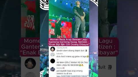 Reza Arap Bawain Lagu Ganteng Ganteng Swag #rezaarap #ggs #fyp #shortsviral