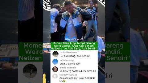 Reza Arap Tampil, Asik Joged Sendiri #rezaarap #weirdgenius #fypシ #shortsviral