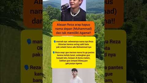 Alasan Reza arap hapus nama depan (Muhammad) dan tak memiliki Agama#rezaarap #artisviral #trending