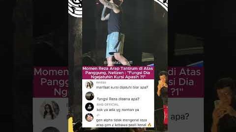 Reza Arap Tantrum di Panggung #rezaarap #wendywalters #konser #fyp #shortsviral