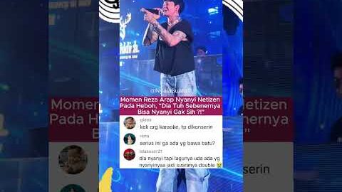 Reza Arap Ternyata Suaranya Lipsing #rezaarap #wendywalters #konser #fyp #shortsviral