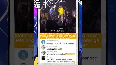 Reza Arap Duet Bareng Rossa Didoain Berjodoh #rezaarap #rossa #konser #fyp #shortsviral