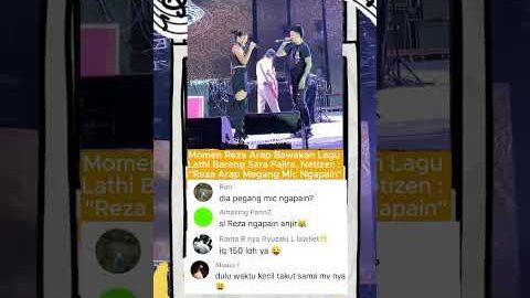 Reza Arap Duet Bareng Sara Fajira #rezaarap #sarafajira #lathi #weirdgenius #fyp #shortsviral