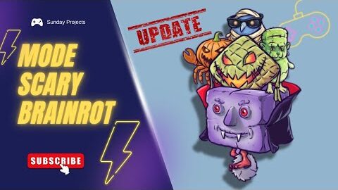 Asli Dah Update Baru Gess !!! Mencoba Menamatkan dan Menuju 1jt Mode Scary Brainrot Mainkan Gessss!!