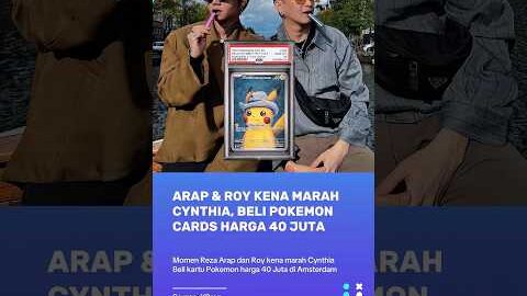 Reza Arap Dimarahi Cynthia Beli Pokemon Card Pikachu Langka Harga 40 Juta #Rezaarap #pokemoncards