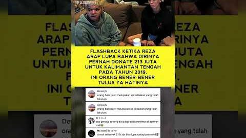 LUPA UDAH DONASI 213 JUTA?! Reza Arap Emang Beneran Tulus 🔥 #waswasreceh