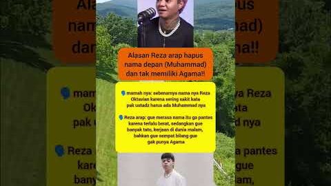 ALASAN REZA ARAP HAPUS NAMA DEPAN MUHAMMAD #feedshorts #beritaviral #rezaarapoktovian #rezaaraplive