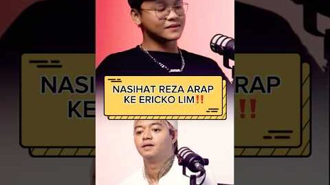 Nasihat Reza Arap ke Ericko Lim‼️ #rezaarap #erickolim #shorts