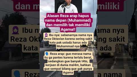 Merasa Tidak Pantas Reza Arap Hapus Nama Depan Muhammad #motivasidiri #quotes #shortsviral