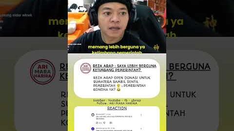 Reza Arap Sindir Pemerintah Saat Buka Donasi #rezaarap #donasi #pemerintah #sumatera