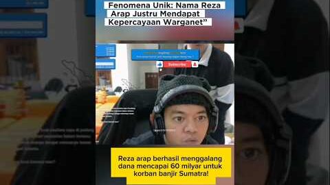 Mengejutkan! Reza arap kumpulan donasi hingga 60 M untuk korban banjir Sumatra #fyp #trending