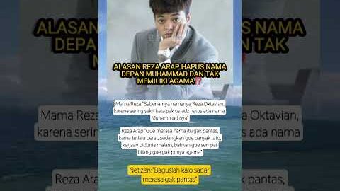 Alasan Reza arap #trendingshort